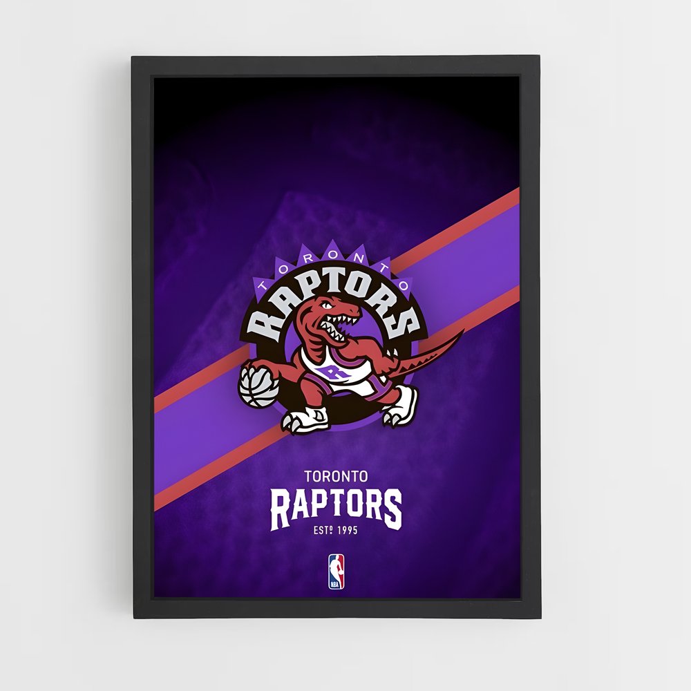 Poster Purple Raptors – affiche Basketball (vue 2)